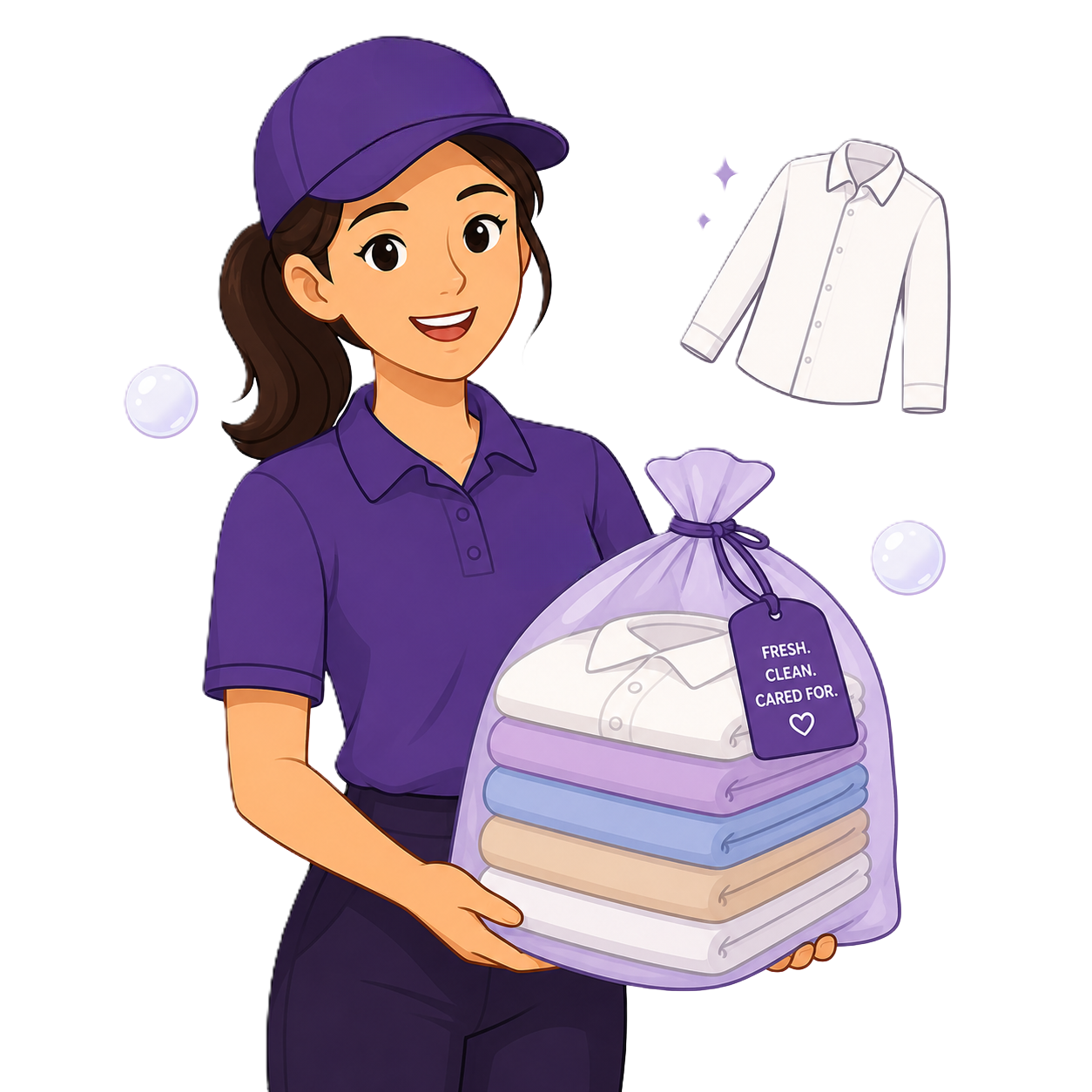 Laundroville Care Illustration