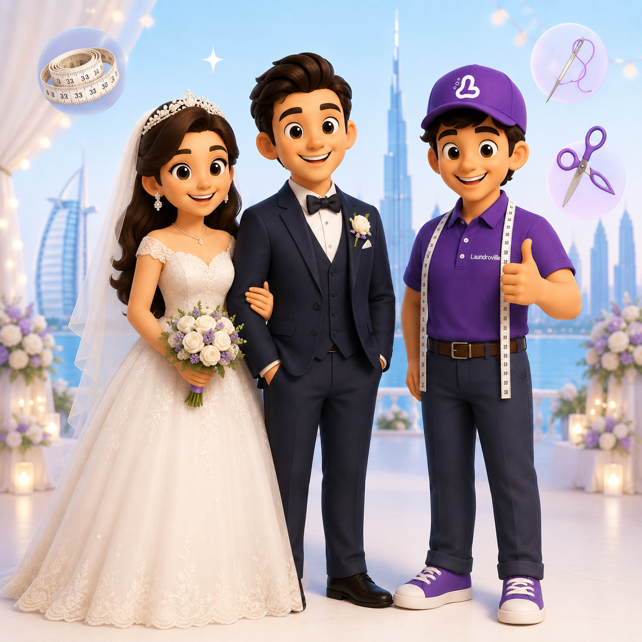 Laundroville bridal and wedding alterations character