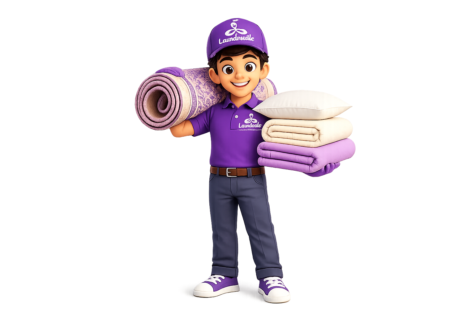 Laundroville home care specialist character in Dubai