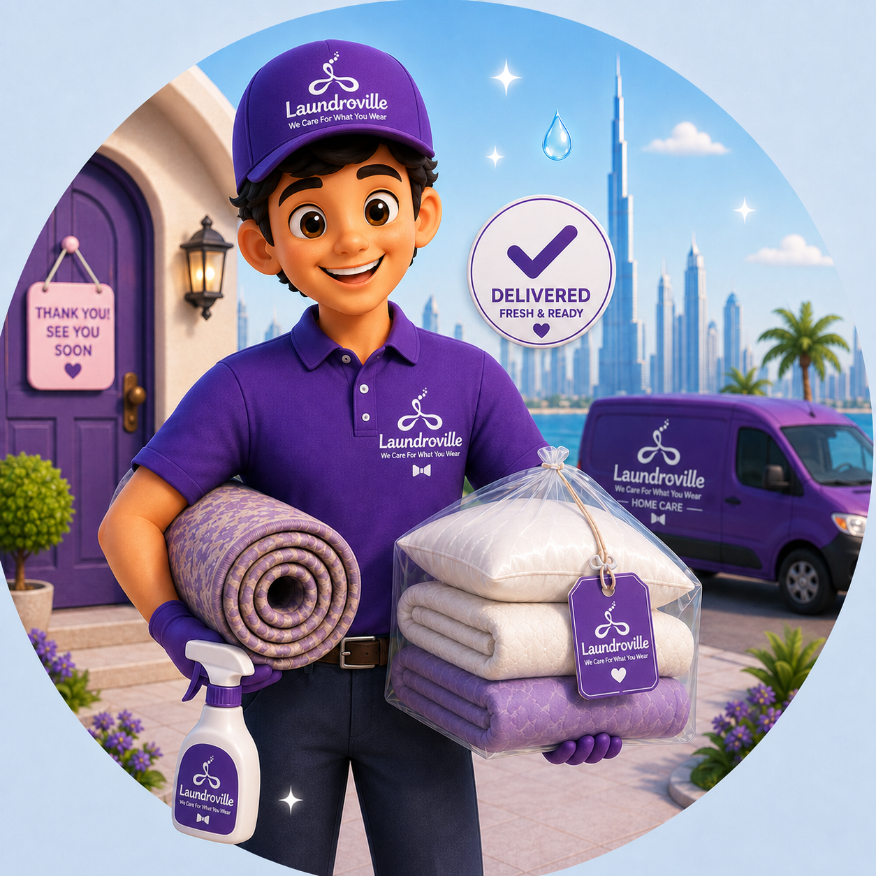 Home Fresh Again — Laundroville delivers clean home items back to your door